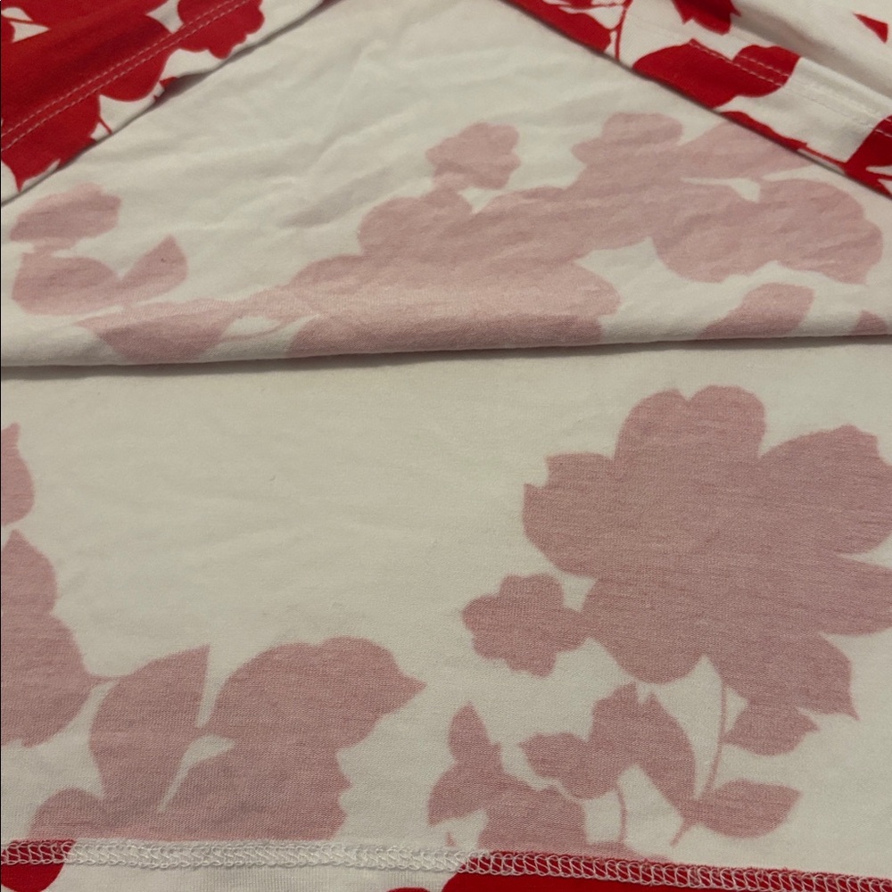 Talbots White & Red Boat Neck Floral Rayon Blend Top SZ 2X plus size work wear - Picture 11 of 11